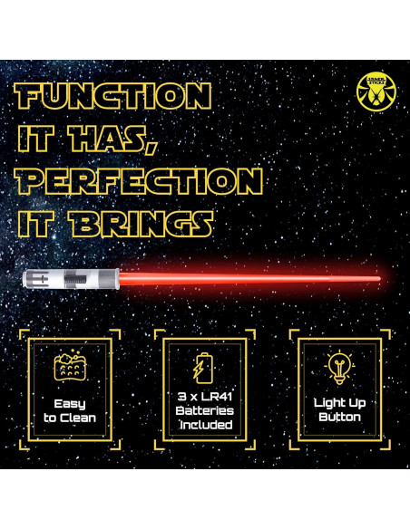 Palillos de Sable de Luz LED Sabersticks 2 Pares Azul Rojo