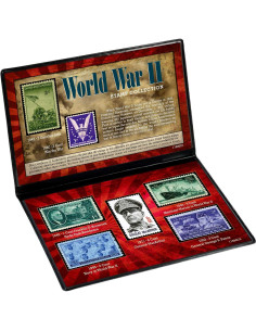 Conjunto de Sellos WWII American Coin Treasures 7 piezas 2