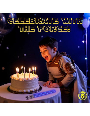 Palillos de Sable de Luz LED Sabersticks 2 Pares Azul Rojo