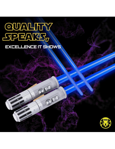 Palillos de Sable de Luz LED Sabersticks 2 Pares Azul Rojo