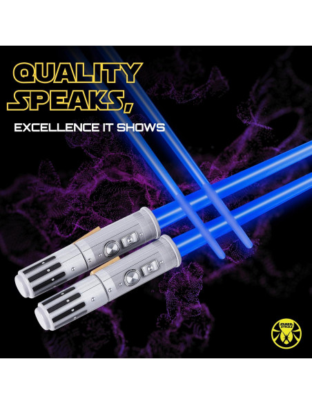 Palillos de Sable de Luz LED Sabersticks 2 Pares Azul Rojo