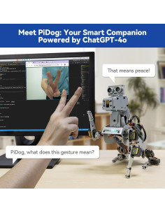 Robot Perro AI SunFounder PiDog con ChatGPT-4o y 12 servos 2