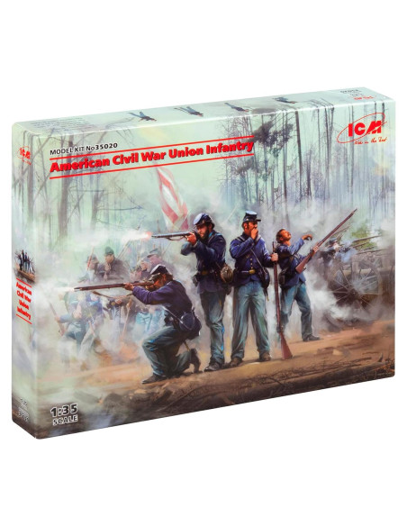 Kit de Modelo Militar ICM 35020 Infantería de la Unión 1:35 Kit de Modelo Militar ICM 35020 Infantería de la Unión 1:35