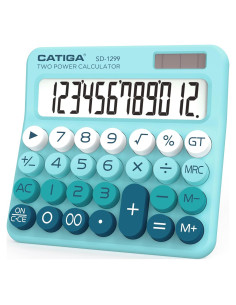 Calculadora Mecánica CATIGA SD-1299 Solar y Batería