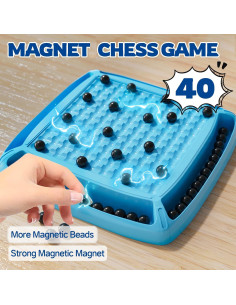 Juego de Ajedrez Magnético LLESSOO 40 Piezas para Niños y Adultos 2