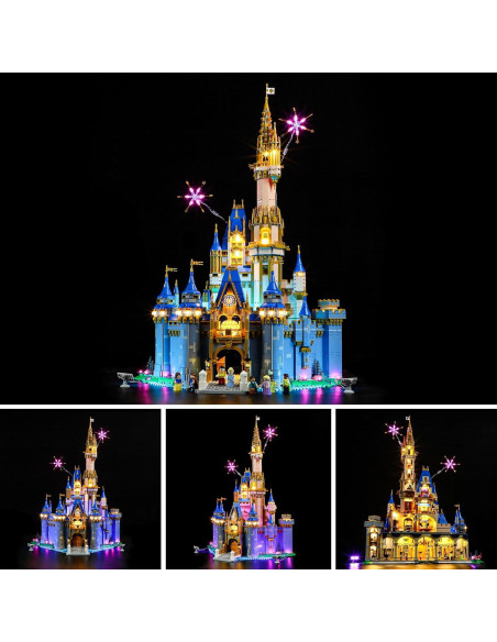 Kit de Luz LED YEABRICKS para Lego 43222 Castillo Disney