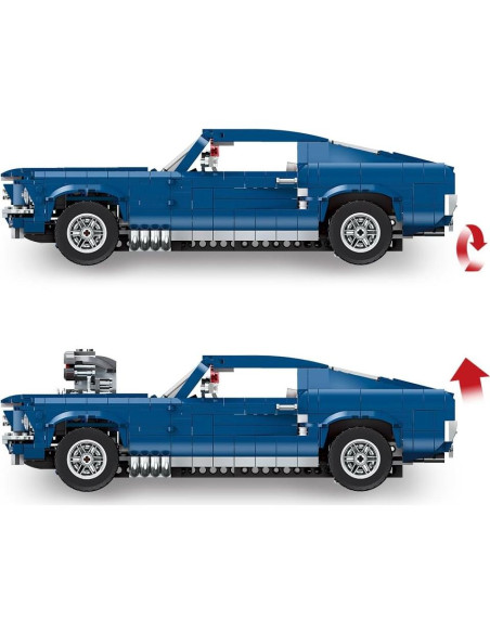 Bloques de Construcción GTRS Coche Deportivo 1680 Piezas