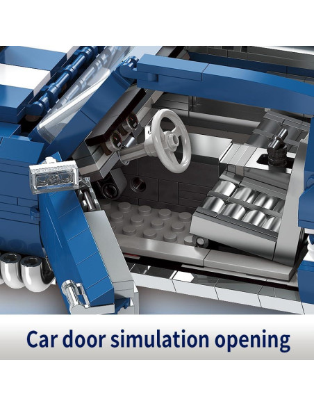 Bloques de Construcción GTRS Coche Deportivo 1680 Piezas