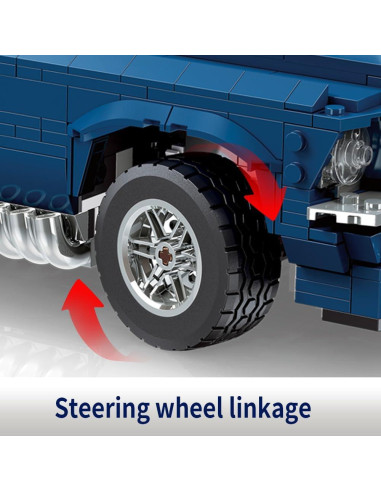 Bloques de Construcción GTRS Coche Deportivo 1680 Piezas