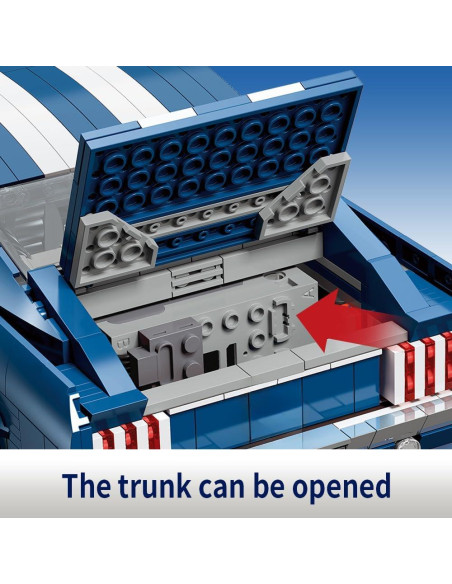 Bloques de Construcción GTRS Coche Deportivo 1680 Piezas