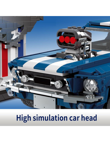 Bloques de Construcción GTRS Coche Deportivo 1680 Piezas