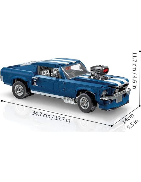 Bloques de Construcción GTRS Coche Deportivo 1680 Piezas