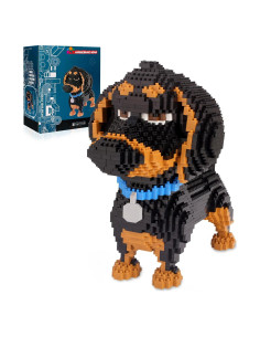 Juego de Bloques 3D Perro Dachshund GaoDeBuChou 2100 Piezas