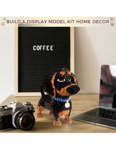 Juego de Bloques 3D Perro Dachshund GaoDeBuChou 2100 Piezas