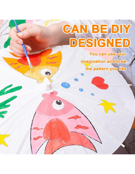 12 Paraguas de Papel Merkaunis 83.82 cm Decorativos DIY