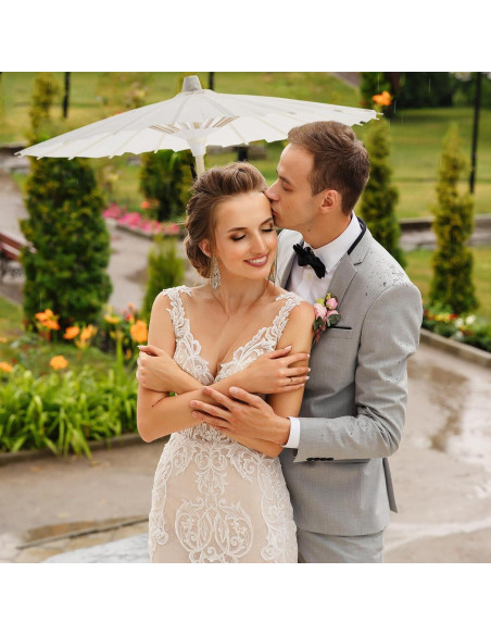 12 Paraguas de Papel Merkaunis 83.82 cm Decorativos DIY