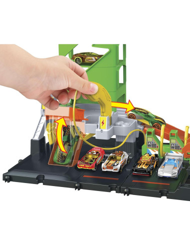 Juego de Pista Hot Wheels City Estación de Combustible 1:64