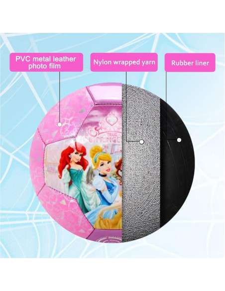 Balón de Fútbol DECLIR Tamaño 3 Rosa para Niñas