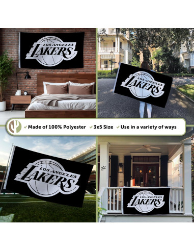 Bandera Los Angeles Lakers Desert Cactus 3x1.5m Poliester