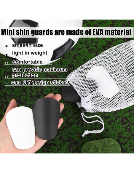 Espinilleras de Fútbol NQEUEPN Mini 7.87x5cm 2 Pares