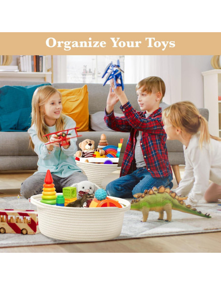 Cesta de Regalos Tejida Bufims 30x20x12 cm Blanca