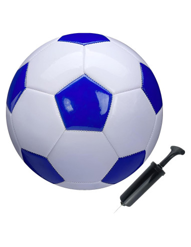 Balón de Fútbol SPDTECH Tamaño 2 Blanco y Azul para Niños