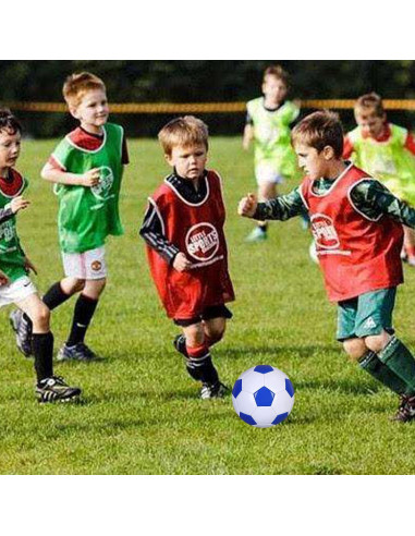 Balón de Fútbol SPDTECH Tamaño 2 Blanco y Azul para Niños