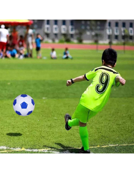 Balón de Fútbol SPDTECH Tamaño 2 Blanco y Azul para Niños
