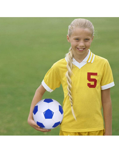 Balón de Fútbol SPDTECH Tamaño 2 Blanco y Azul para Niños