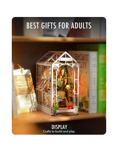 Rolife Kit Nook de Libros Miniatura 3D Decorativo