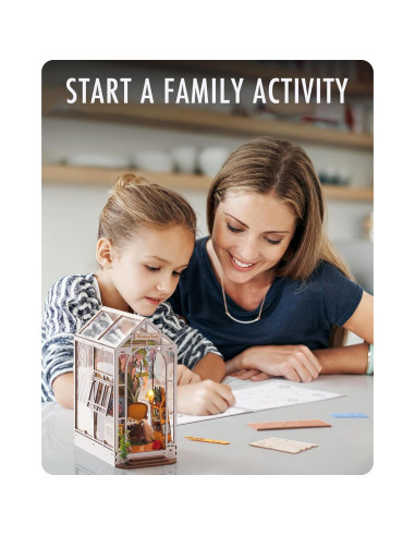 Rolife Kit Nook de Libros Miniatura 3D Decorativo