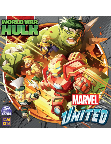 Expansión Marvel United Guerra Mundial Hulk - CMON - 1-5 Jugadores