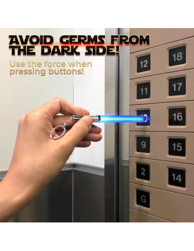 Llavero Espada Láser LED Star Wars 8 Modos 10,16 cm