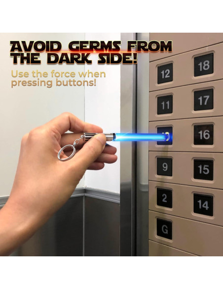 Llavero Espada Láser LED Star Wars 8 Modos 10,16 cm