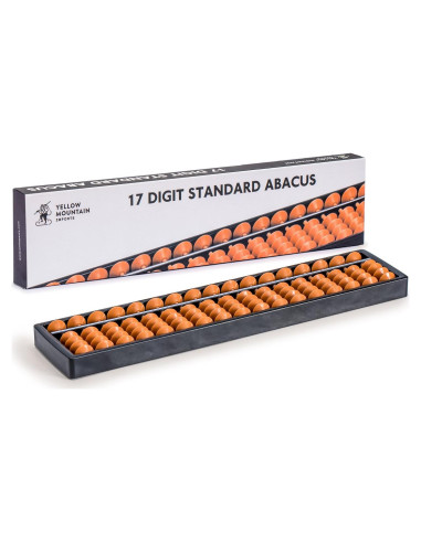 Ábaco Soroban Profesional Yellow Mountain 17 Columnas 26.7 cm