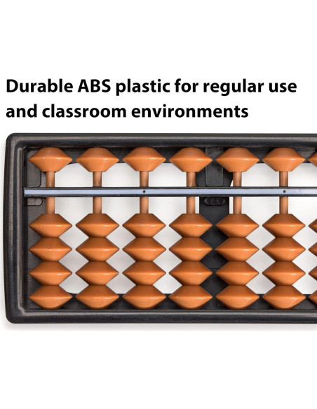 Ábaco Soroban Profesional Yellow Mountain 17 Columnas 26.7 cm