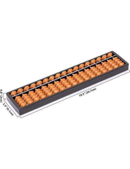 Ábaco Soroban Profesional Yellow Mountain 17 Columnas 26.7 cm