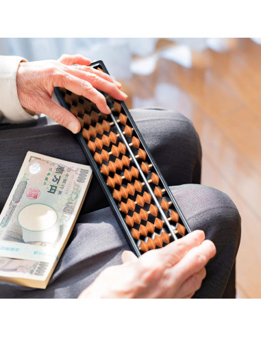 Ábaco Soroban Profesional Yellow Mountain 17 Columnas 26.7 cm