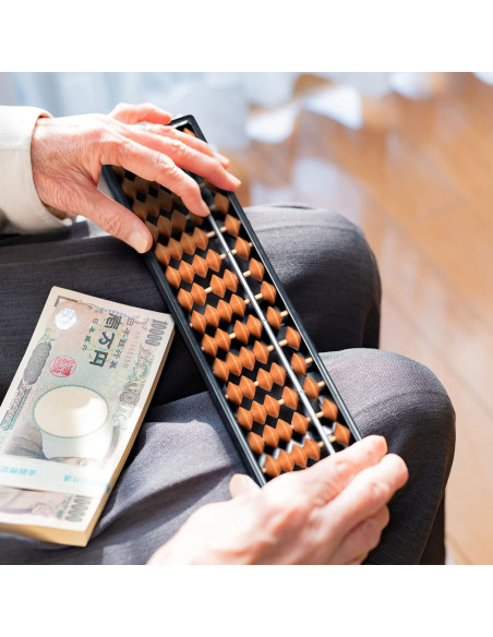 Ábaco Soroban Profesional Yellow Mountain 17 Columnas 26.7 cm