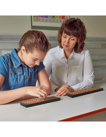 Ábaco Soroban Profesional Yellow Mountain 17 Columnas 26.7 cm