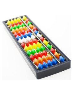 Ábaco Soroban CCHW 13 columnas plástico colorido para niños