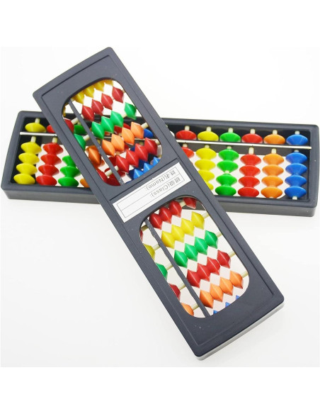 Ábaco Soroban CCHW 13 columnas plástico colorido para niños Ábaco Soroban CCHW 13 columnas plástico colorido para niños