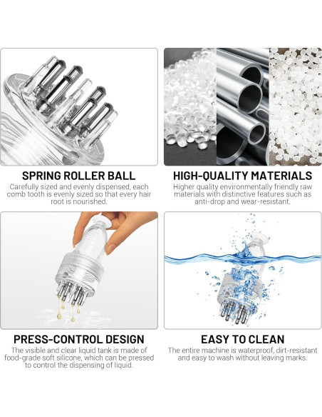 Peine Aplicador de Aceite HASSLICKIT 5ml Masajeador Cabello