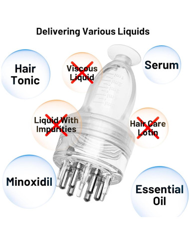 Peine Aplicador de Aceite HASSLICKIT 5ml Masajeador Cabello