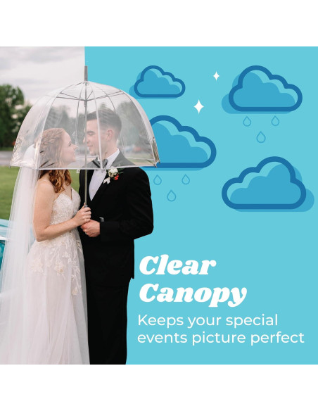 Paraguas Burbuja Totes para Adultos Transparente 129,54 cm