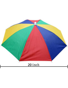 Gorra Paraguas Crazy Cart Azul para Pesca y Camping 2