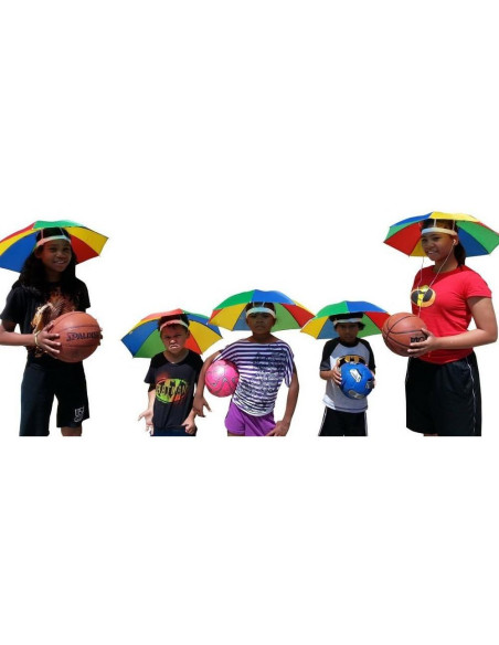 Gorra Paraguas Crazy Cart Azul para Pesca y Camping