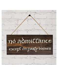 Cartel de No Admisión WAGSUO 30x15 cm Decoración Retro