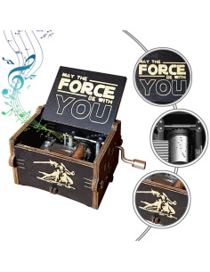 Caja de Música Bolunlun Star Wars Clásica de Madera 2