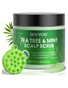 Exfoliante de cuero cabelludo SHVYOG 300 g con aceite de árbol de té